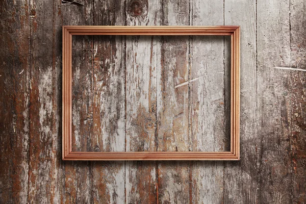 Wooden photo frame — Stock Photo, Image