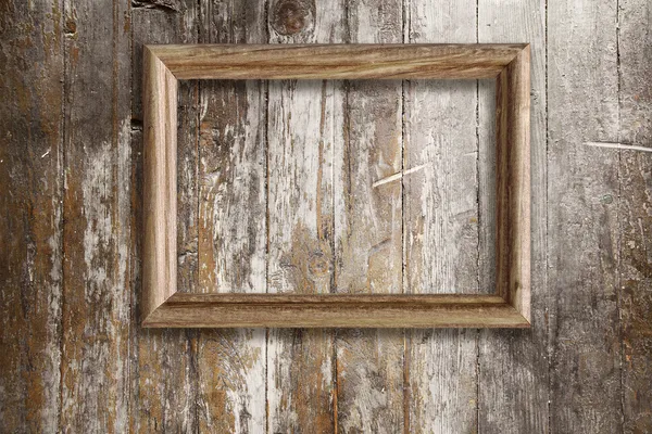 Wooden photo frame — Stock Photo, Image