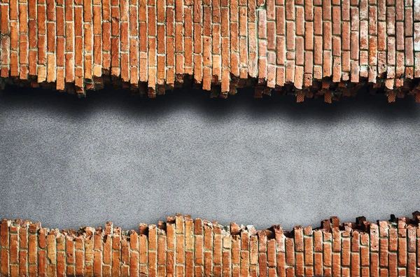 Cracked brick wall — Stock Photo, Image