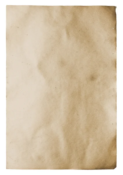 Old paper isolated — Stock Photo, Image