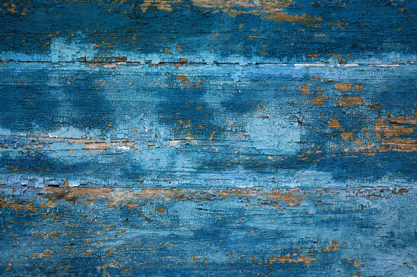 旧的木制蓝色墙壁 — 免费的图库照片