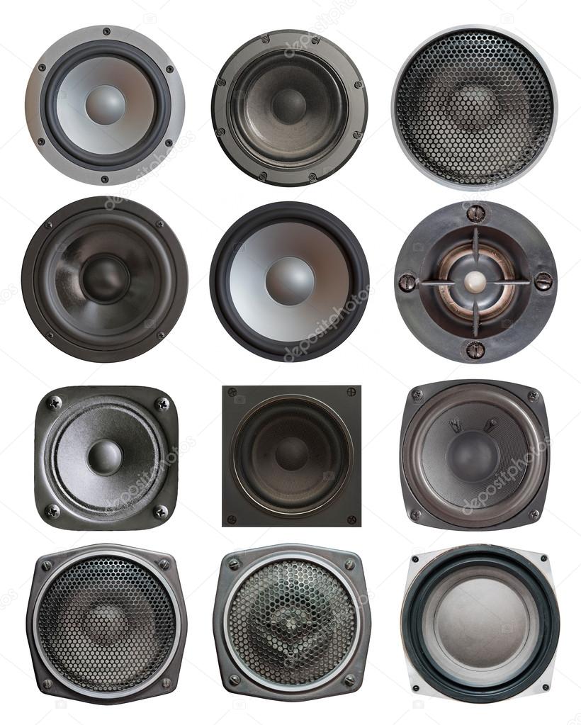 sound speakers isolated