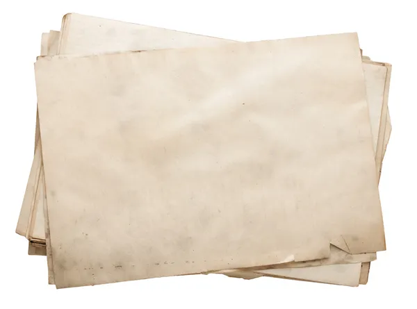 Стопка старых бумаг — стоковое фото