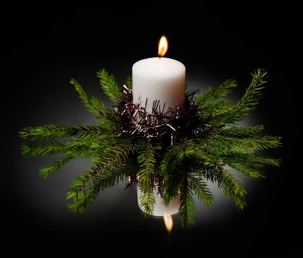Рождественская свеча Лицензионные Стоковые Изображения