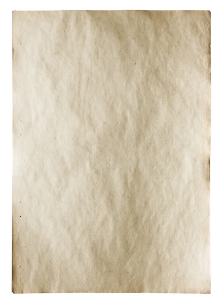 Vieux papier isolé — Photo