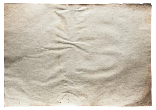 Vieux papier isolé — Photo