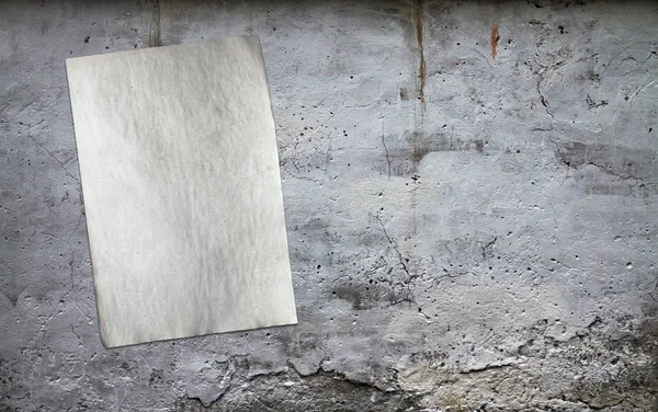 Papel sobre pared sucia —  Fotos de Stock