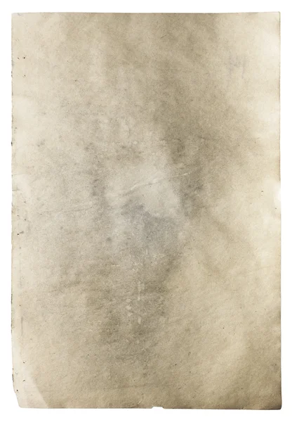 Old paper isolated — Stock Photo, Image