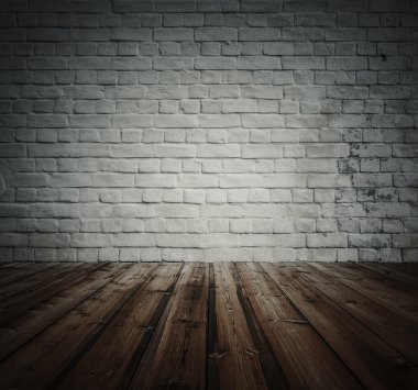 Tuğla duvarlı eski oda