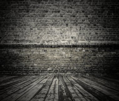 Tuğla duvarlı eski oda