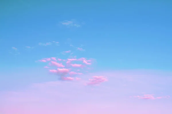 Nuvens Cor Rosa Fundo Céu Neon — Fotografia de Stock