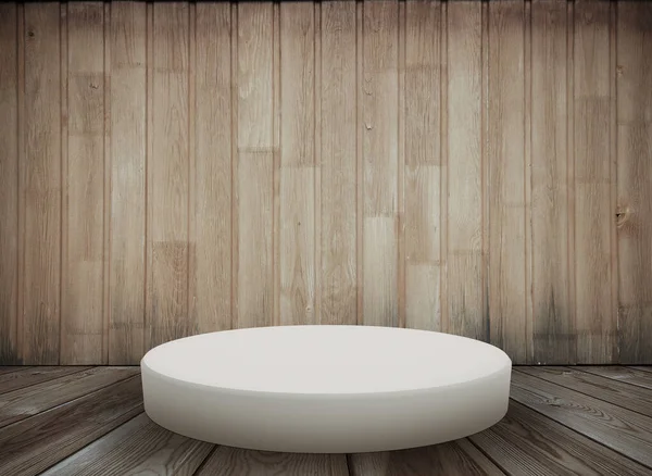 Podium Floor Old Interior Wooden Wall — Stock Photo, Image