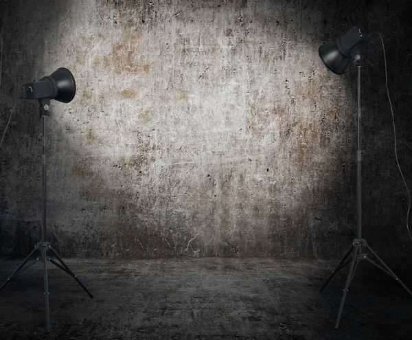 Studio Photo Dans Une Ancienne Chambre — Photo