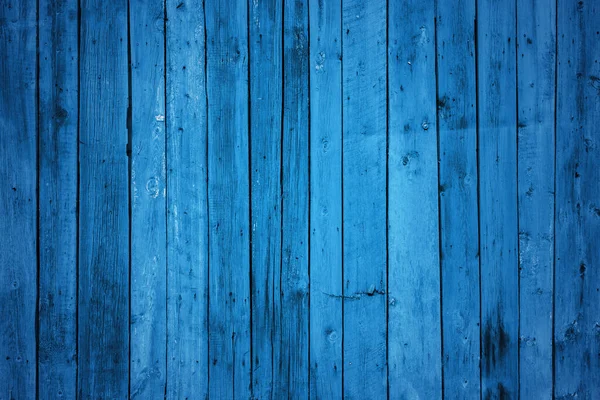 Pared Madera Vieja Fondo Azul — Foto de Stock