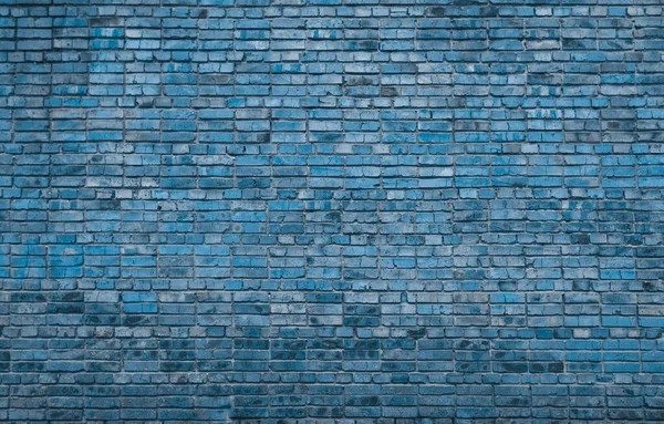 Vieux Mur Briques Fond Bleu — Photo
