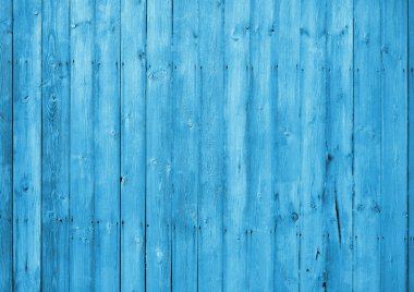 Eski ahşap duvar, mavi arkaplan