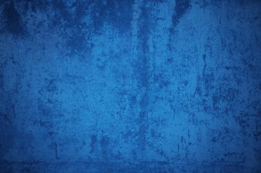 mavi beton arka plan, eski grunge alçı duvar
