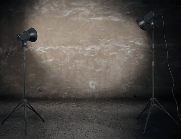 Studio Photo Dans Une Ancienne Chambre — Photo