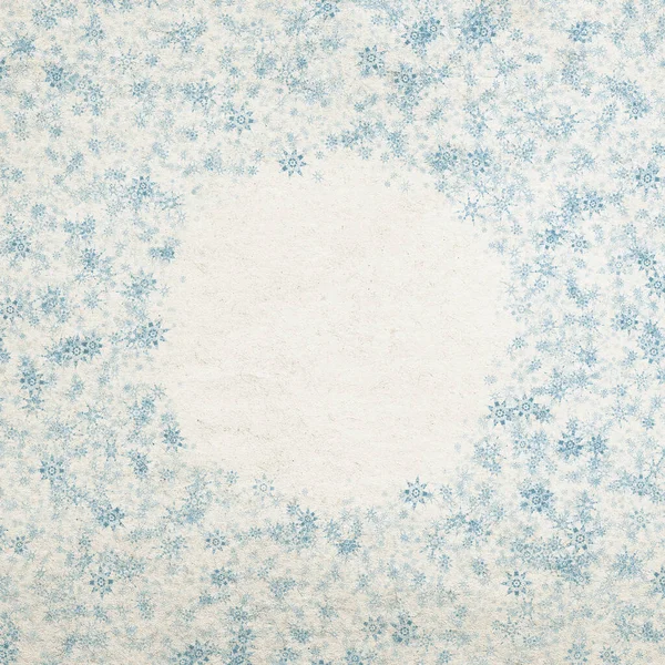 Inverno Azul Natal Fundo Com Flocos Neve — Fotografia de Stock