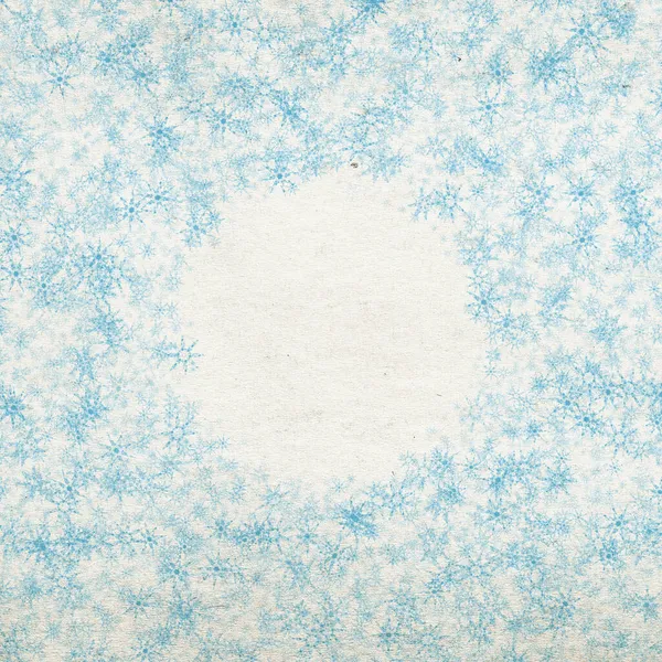 Inverno Azul Natal Fundo Com Flocos Neve — Fotografia de Stock