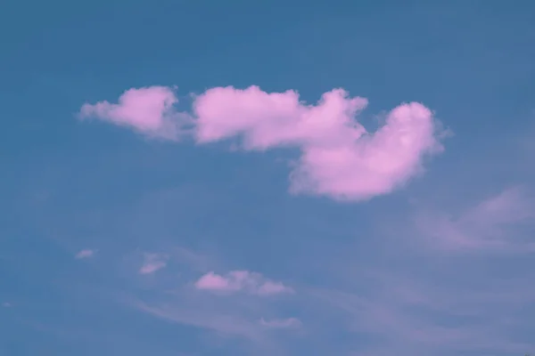 Nuvole Rosa Sfondo Cielo Neon — Foto Stock