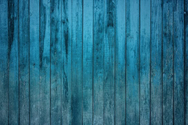 Old Wooden Wall Blue Background — Stock Photo, Image