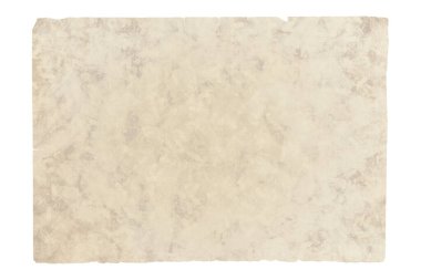 kırpma yolu olan beyaz arkaplanda izole edilmiş eski kağıt