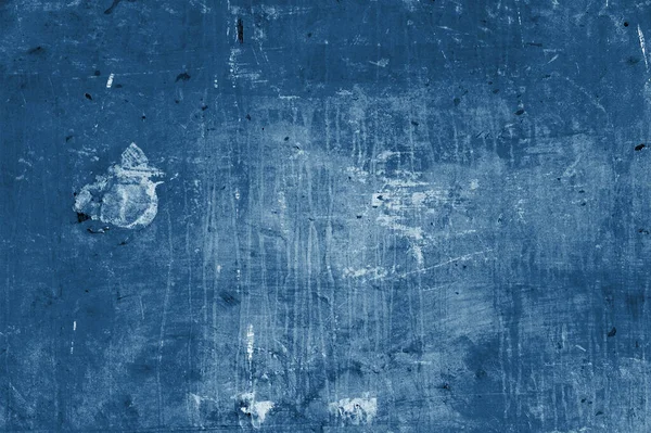 Blauer Betonhintergrund Alte Grunge Putzwand — Stockfoto