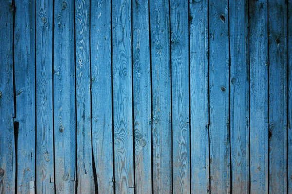 蓝色底的旧木墙 — 图库照片