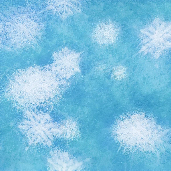 冬天的背景 冰和雪花 — 图库照片