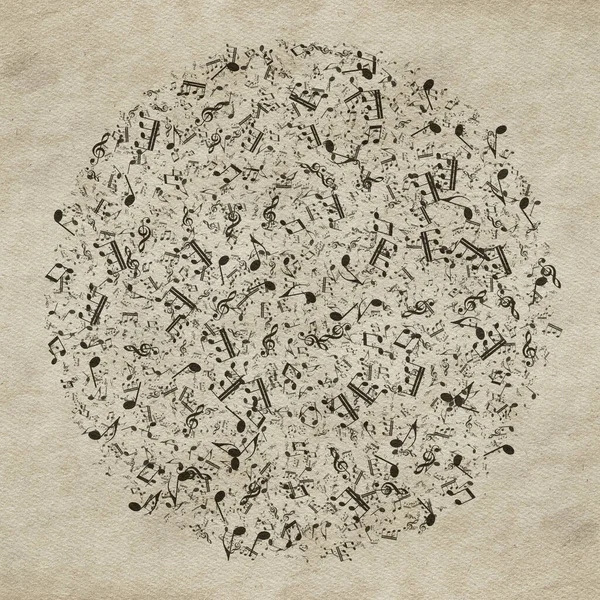 Grunge音乐背景 旧纸质感 — 图库照片