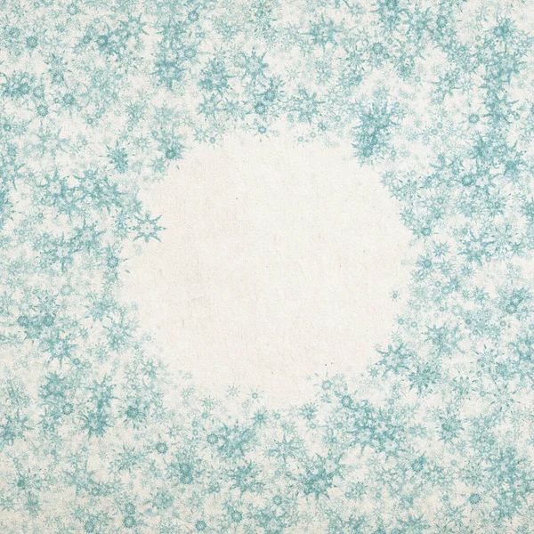 Inverno Azul Natal Fundo Com Flocos Neve — Fotografia de Stock