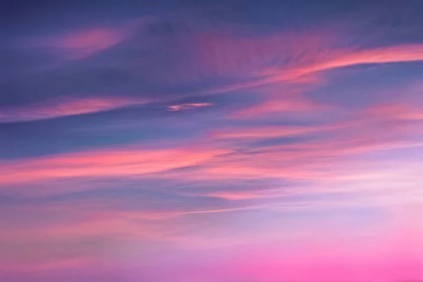 Pink Clouds Neon Sky Background Neural Filter Photography — Stock Photo, Image