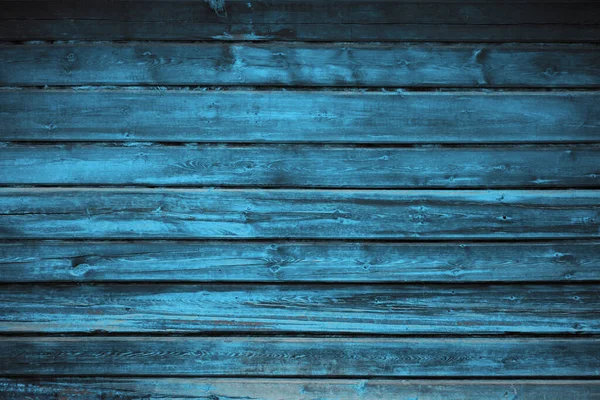 Oude Houten Muur Blauwe Achtergrond — Stockfoto