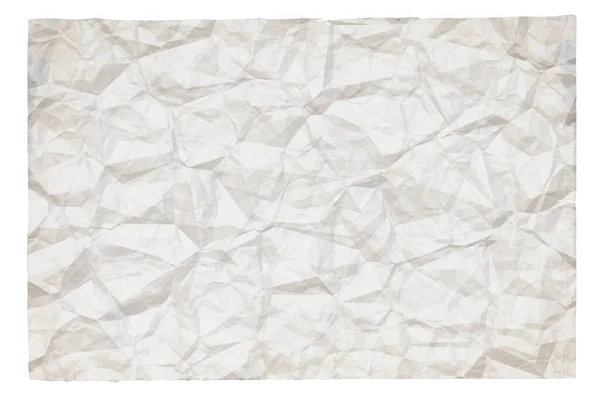 Stary Pognieciony Papier Przestrzenią Kopiowania Izolowaną Białym Tle — Zdjęcie stockowe