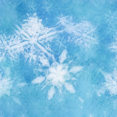 soyut kış arkaplanı, buz ve kar taneleri