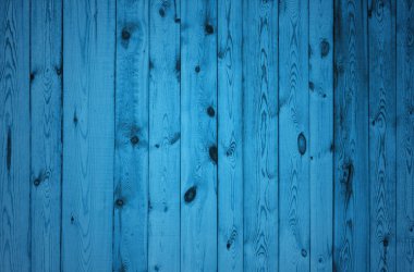 Eski ahşap duvar, mavi arkaplan