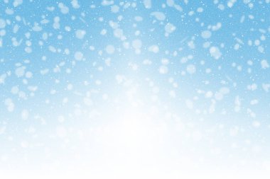 Kar fırtınası arka planı, kar taneleri bokeh