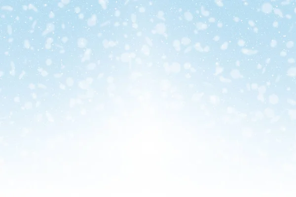 雪の冬の背景雪の結晶ボケ — ストック写真