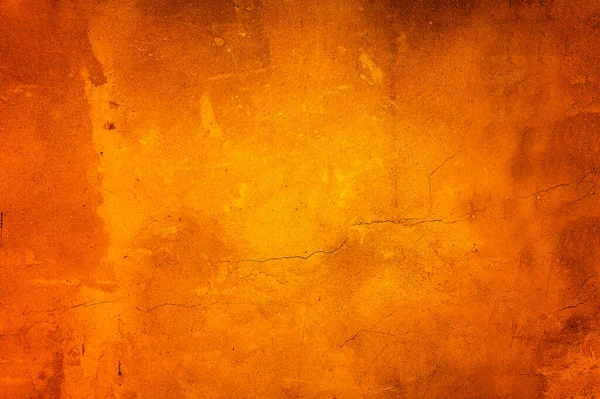 Fond Béton Orange Vieux Mur Plâtre Grunge — Photo