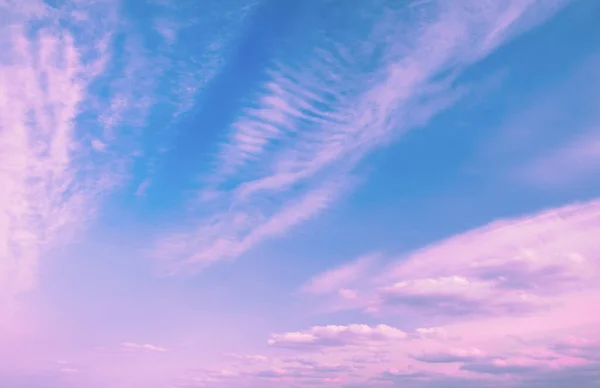 Nuvole Rosa Sfondo Cielo Neon — Foto Stock