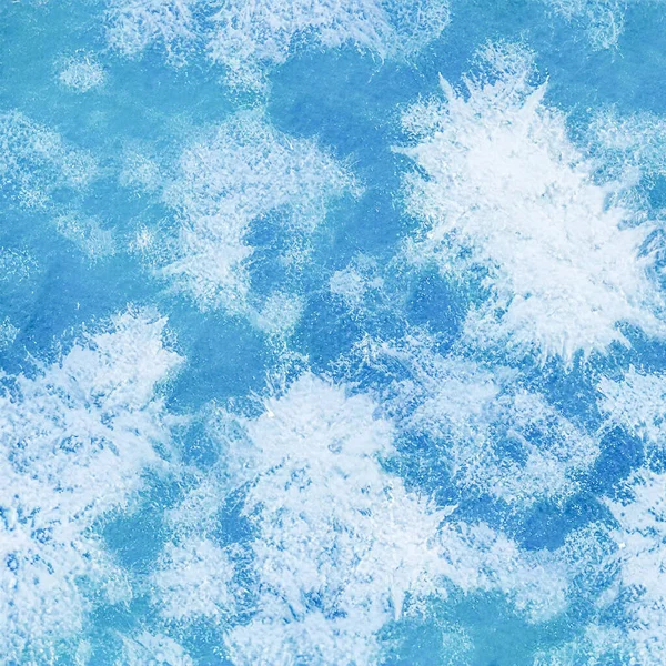 Abstraktní Zimní Pozadí Led Sněhové Vločky — Stock fotografie