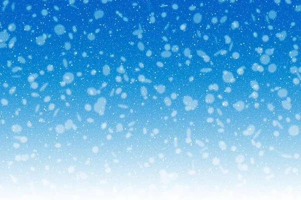 雪の冬の背景雪の結晶ボケ — ストック写真