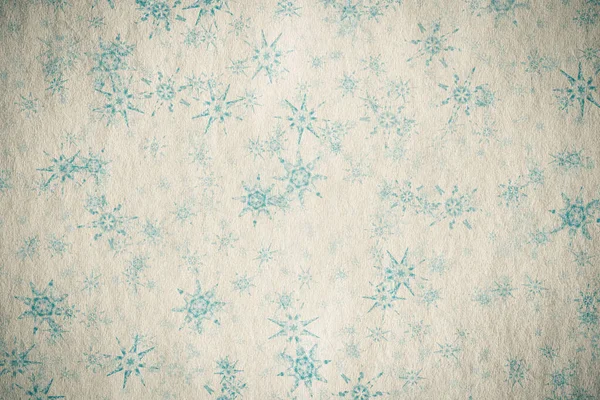 Boże Narodzenie Vintage Tło Płatków Śniegu Starym Papierze Tekstury — Zdjęcie stockowe