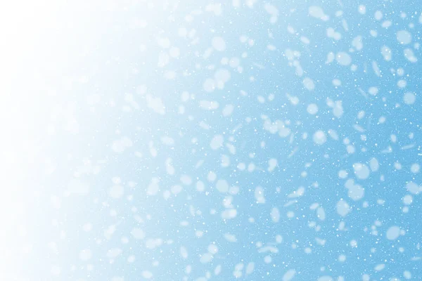 Snö Vinter Bakgrund Snöflinga Bokeh — Stockfoto