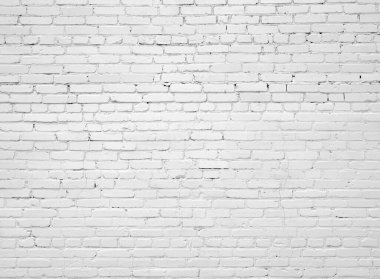 Beyaz tuğla duvar, gri arkaplan