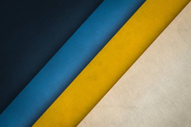 Eski eski kağıt dokusunda soyut mavi ve sarı vintage arkaplan