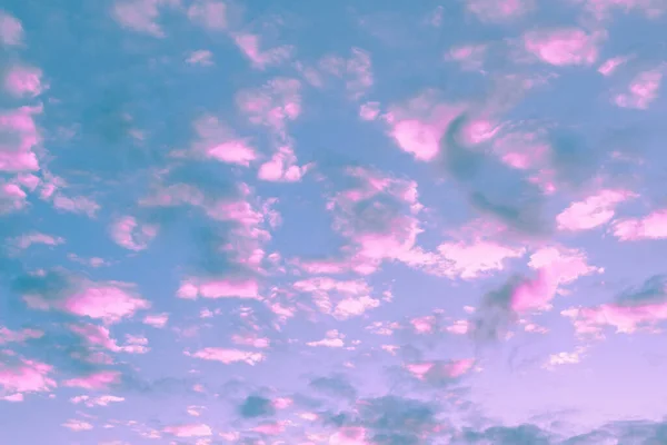 Розовые Облака Неоновый Фон Неба — стоковое фото