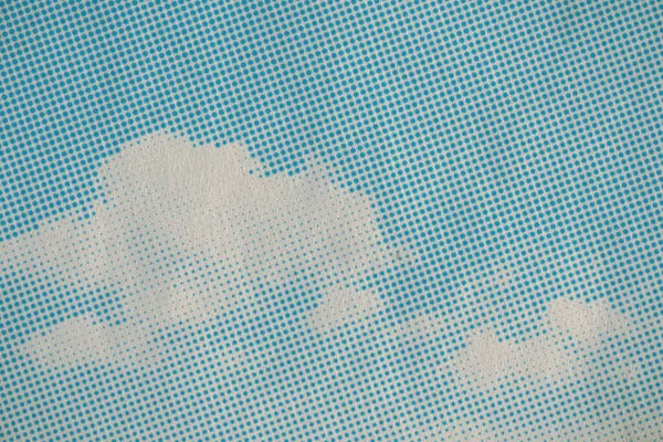 Ρετρό Μοτίβο Ουρανού Παλιά Χάρτινη Υφή Raster Vintage Σύννεφα — Φωτογραφία Αρχείου