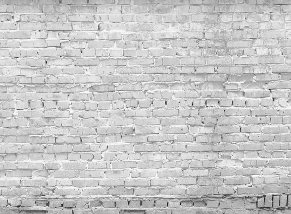 Mur Briques Blanches Fond Gris — Photo